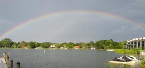 Rainbow Over Lake Fairview